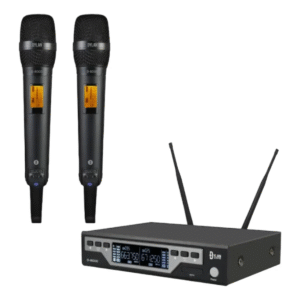 Sistema Sem Fio Microfone Dylan D-8000s Duplo Bastao Uhf