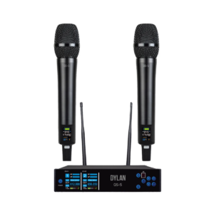 Microfone Dylan QS-5 Duplo Bastão Profissional Uhf