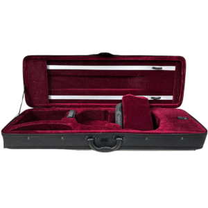 Estojo Violino 4/4 Retangular Para 2 Arcos Interno Bordo