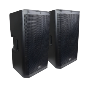 Kit Caixa De Som Ativa 350w Rms Usb Dsp Bivolt Bluetooth Par