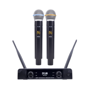 Microfone Dylan DW-602 MAX Duplo Bastão UHF