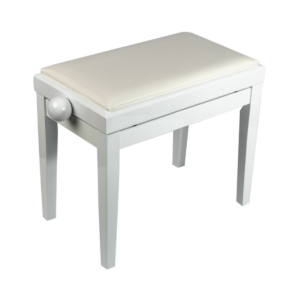 Banco de Piano Saty BP-80 Branco Regulagem Profissional