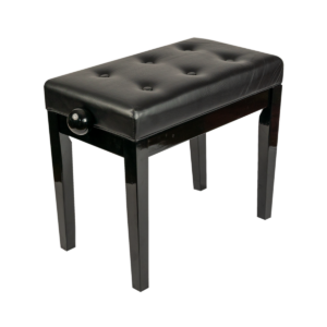 Banco de Piano Saty BP-80 Preto Regulagem Profissional