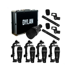 Microfone Dylan DD-7 Kit De Bateria Completo 7 Peças Com Maleta