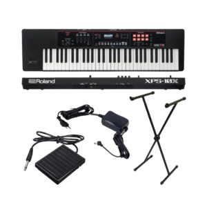Kit Sintetizador Roland XPS-10X BK Com Suporte X Pedal Sustaim