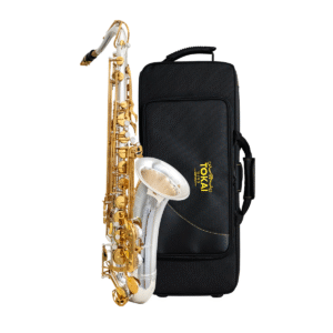 Saxofone Tenor Tokai Tst-200pg Sib Prata Chaves Douradas