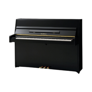 Piano Acústico Kawai K-15E Vertical Preto Laqueado