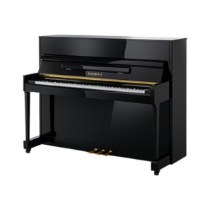 Piano Acústico Kawai UM-15 Vertical Preto Laqueado