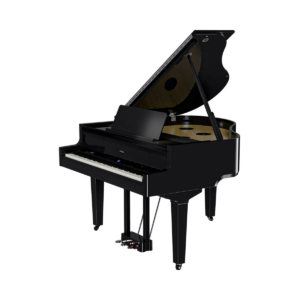 Piano Digital Cauda Roland GP-9 PE 88 Teclas Preto Laqueado